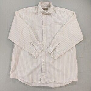 Frontier Classics Shirt Men 2XL White Black Stripe Buttons Pleated Reenactment